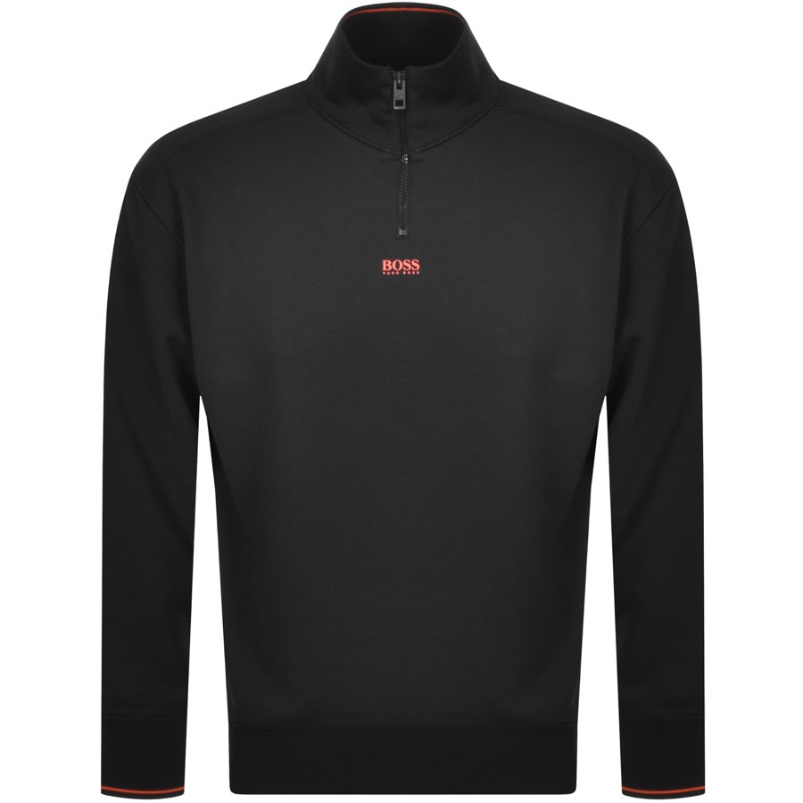 Alternative Image for ProductBOSS ZPitch Half Zip Sweatshirt Black1